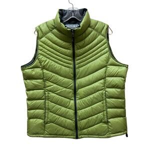 Packable Premium Down Vest X-Large Xersion Green Lightweight Pockets Cozy XL